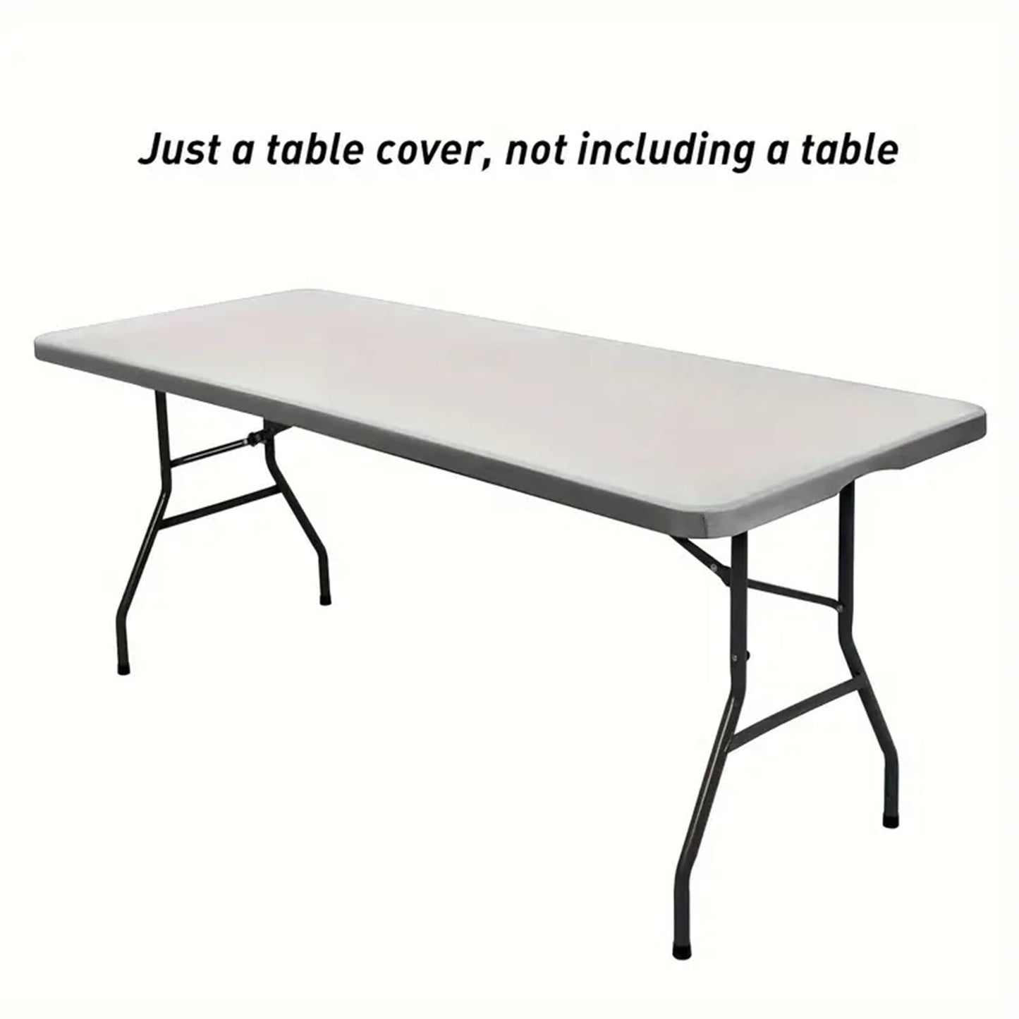 Stretch Fabric Table Top Cap Cover โ Elastic Edge, Waterproof & Reusable