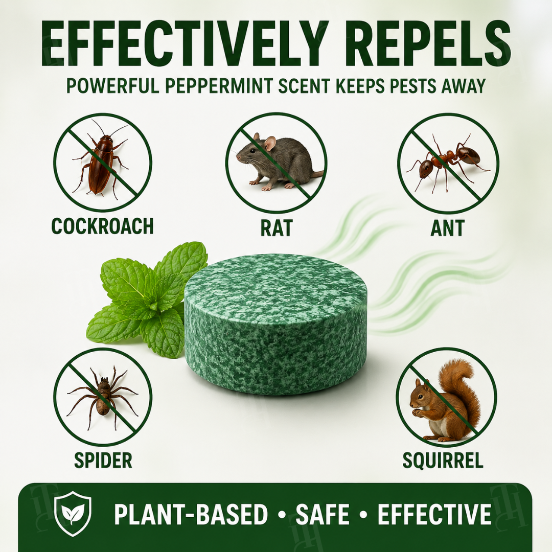 🔥 Bye Mice! |Natural Peppermint Rodent Repellent Tablets