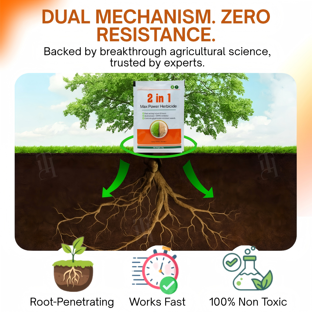 ✨ From Weed Jungle to Perfect Lawn! | ⏱️ Watch Weeds Wither in 6 Hours!  | 2-in-1 Max Power Herbicide (100% Glyphosate-Free)
