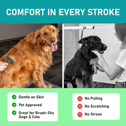 Dual-Sided Pet Grooming Comb for Dogs & Cats PRO