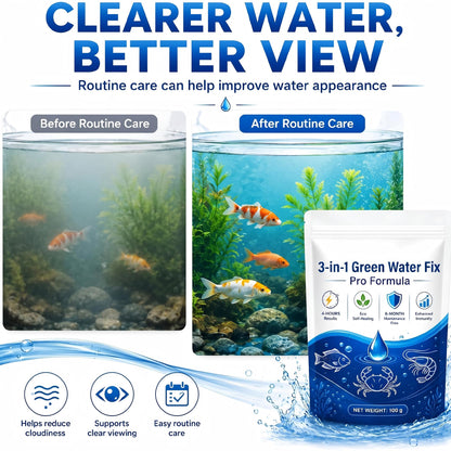 🌟 Official Store |✨ From Murky Swamp to Perfect Pond! | 3-in-1 Green Water Fix