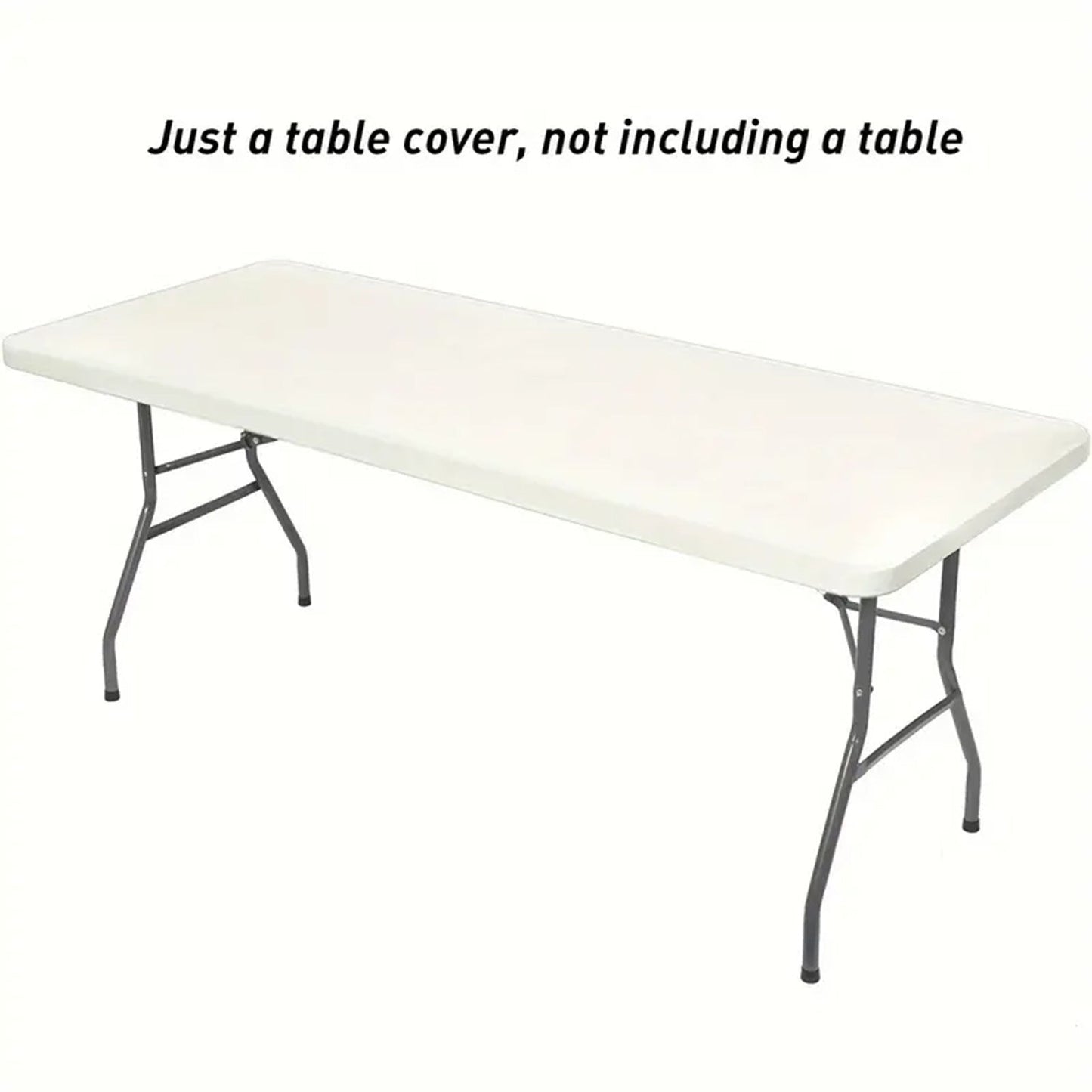 Stretch Fabric Table Top Cap Cover – Elastic Edge, Waterproof & Reusable