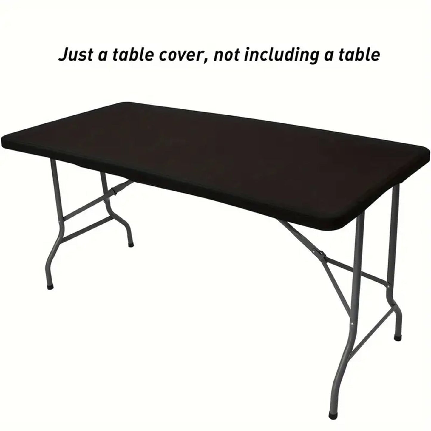 Stretch Fabric Table Top Cap Cover – Elastic Edge, Waterproof & Reusable