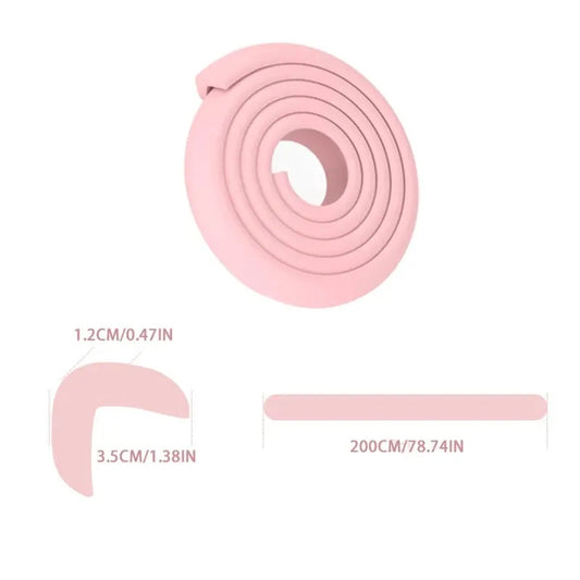 Table Corner Safety Bumper Strips – Soft Anti-Collision Guards for Baby & Child Protection (2m Roll)