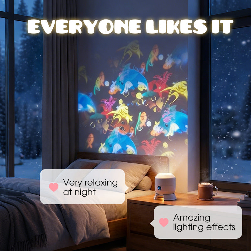 🌊  Dynamic Rotating LED Projector Light