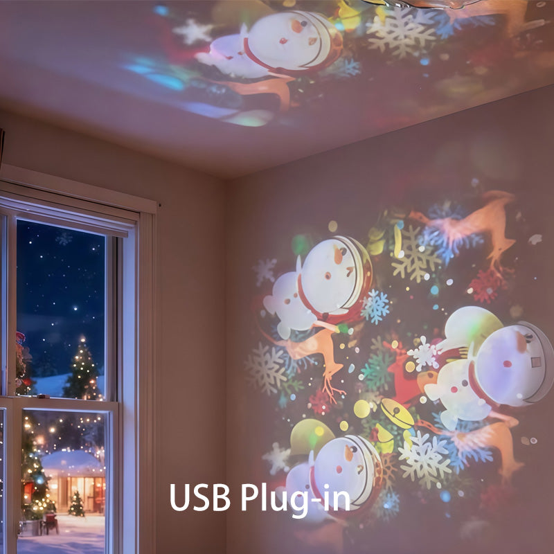 🌊  Dynamic Rotating LED Projector Light